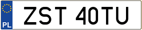 Truck License Plate